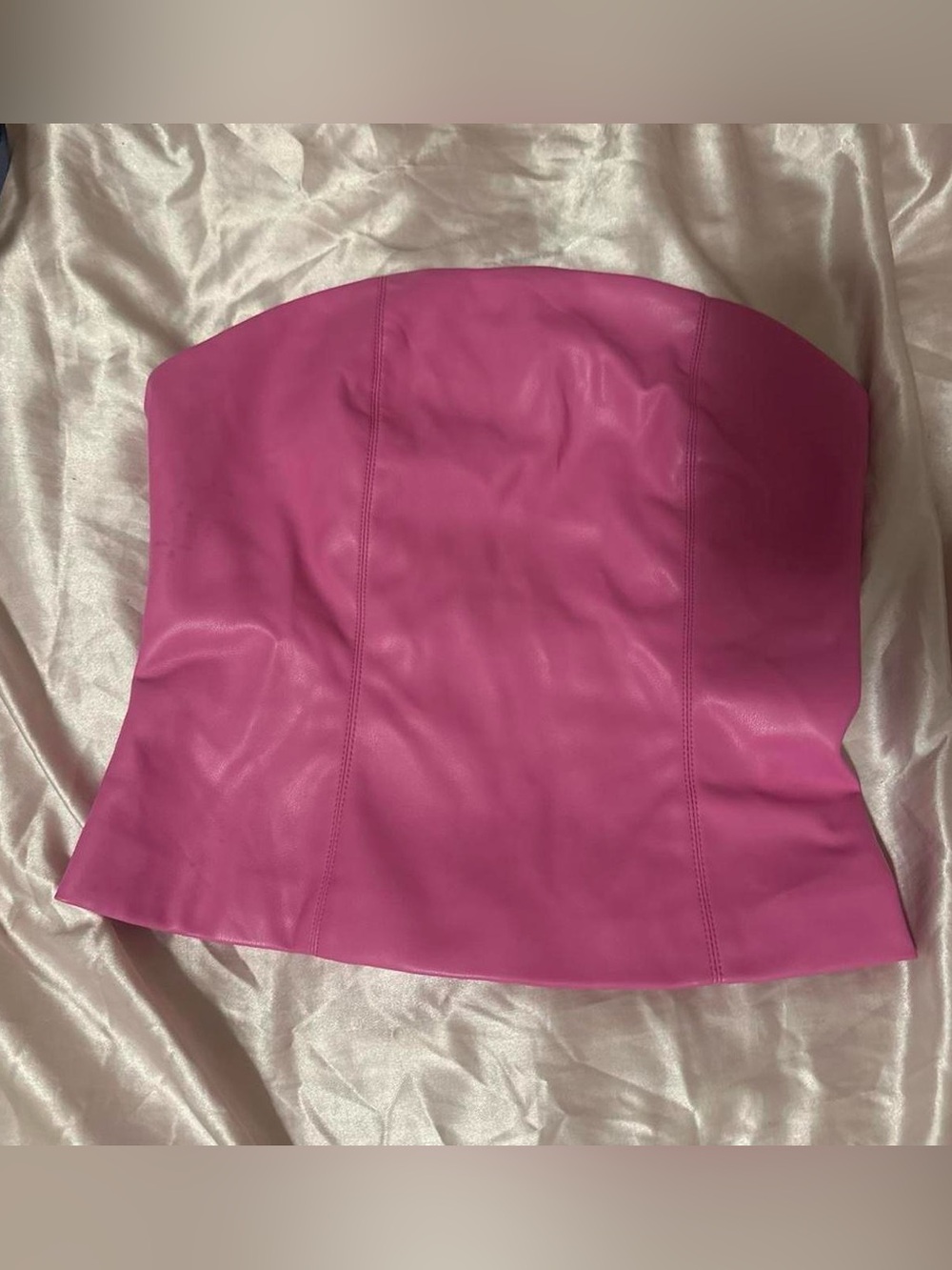 Strapless Pink Tube Top - Women's Summer Crop